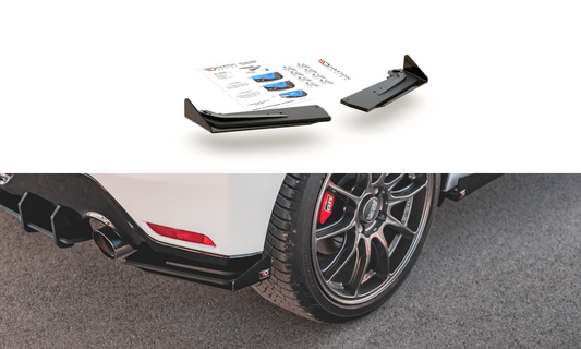 Maxton Design - STREET PRO REAR SIDE SPLITTERS + FLAPS TOYOTA GR YARIS MK4