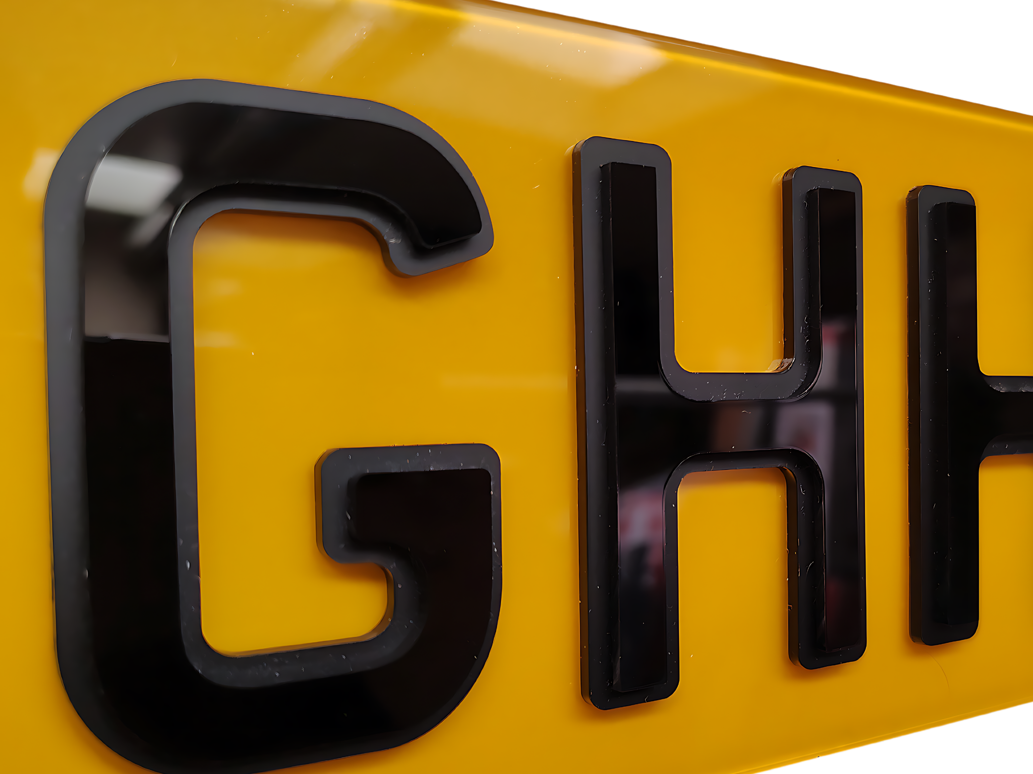 Oversized range rover number plate 533mm x 152mm in gel, 4d – Leigh ...