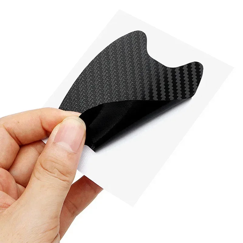 4PCS Car Door Handle Protective Film Carbon Fiber Stickers Scratch Resistant Covers Exterior Car Stickers for Cars Accessories