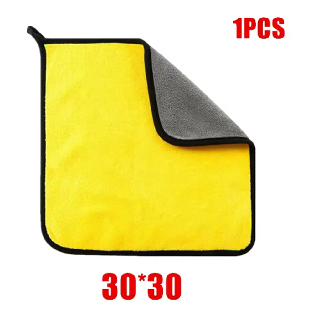1/2/5 pcs ultra-fine fiber cleaning towels car cleaning cloth professional details car drying and washing towel accessories
