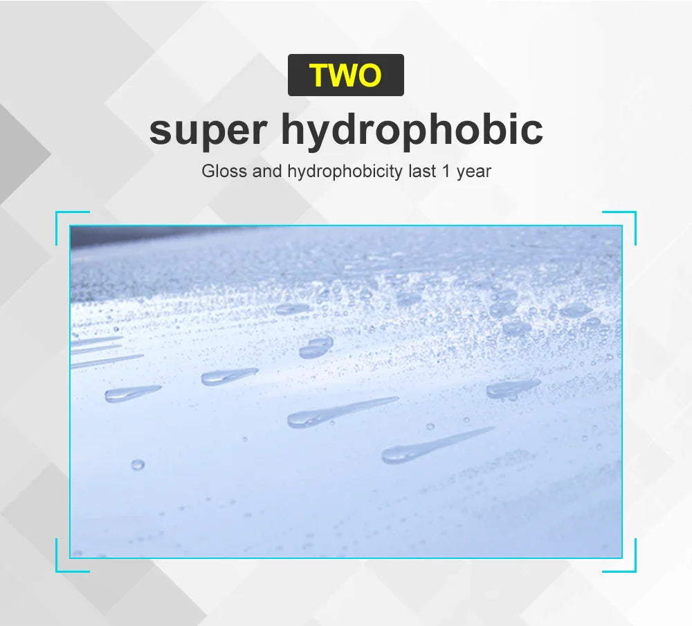 Dpro 9H Ceramic Car Coating Liquid Glass Waterproof Nano Ceramics Paint Care Anti-scratch Hydrophobic Car Detailing Polish Kit