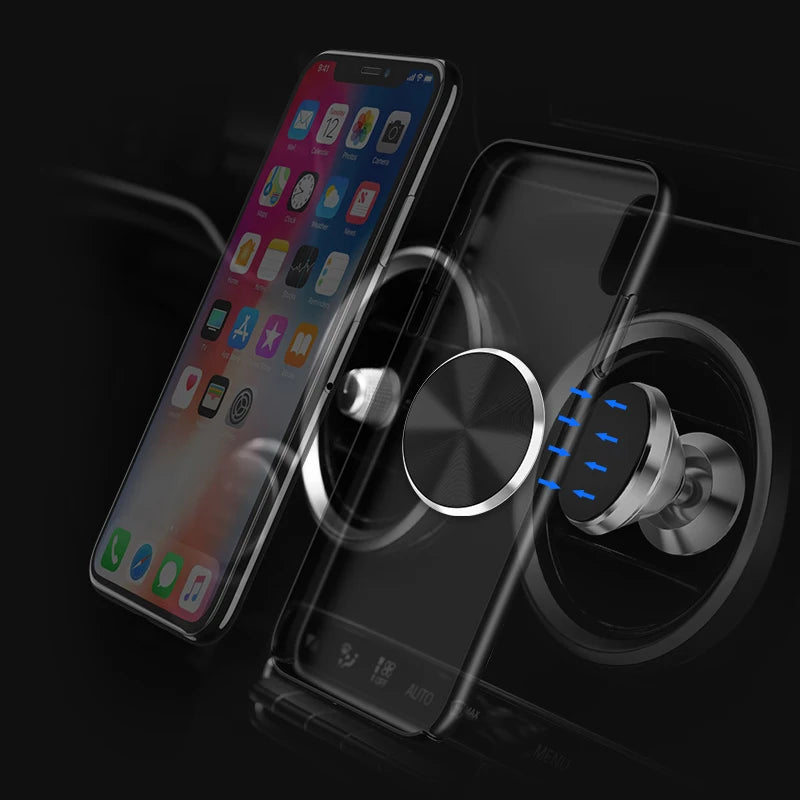 Magsafe Magnetic Mobile Phone Holder Wireless Charging Metal Plate Bracket for iPhone 14 15 Xiaomi Universal Phone Accessories