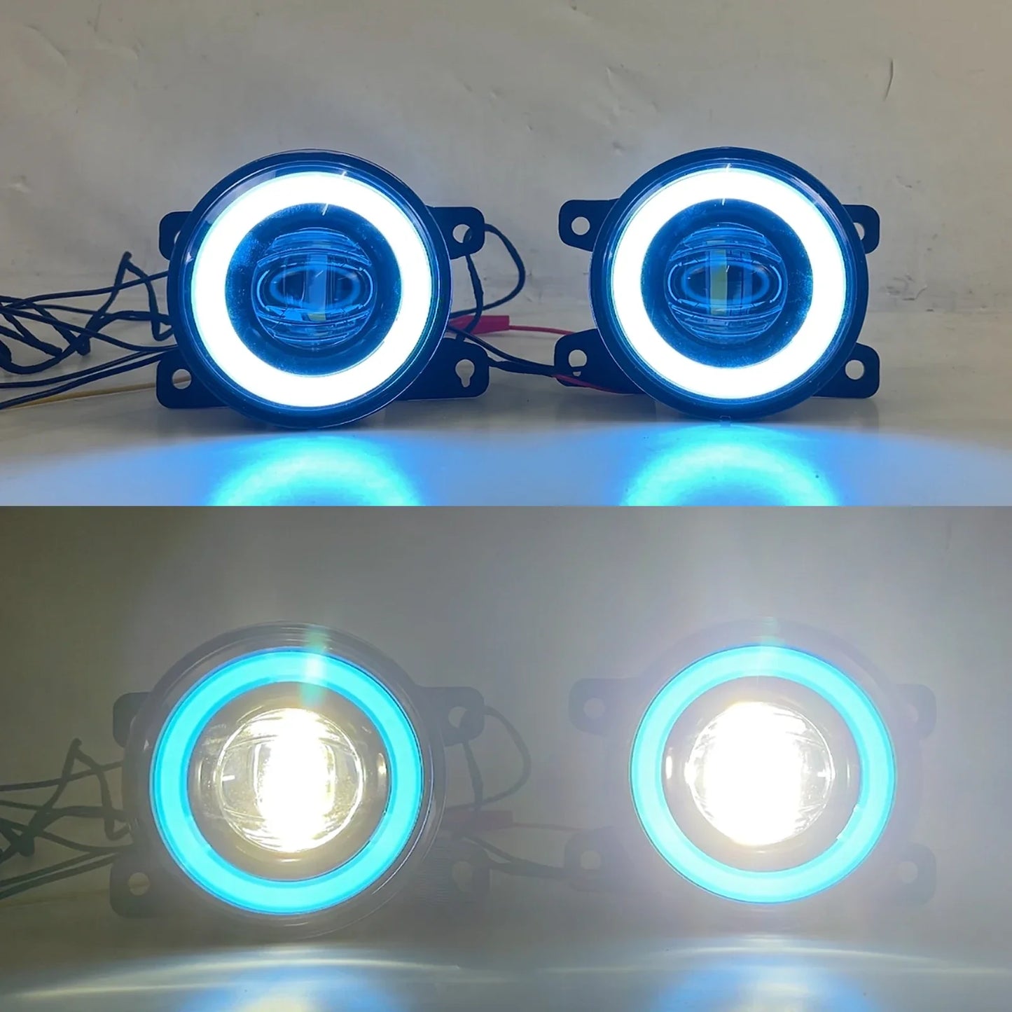 Car Parts Angel Eye Fog Lights – Dynamic Daytime Running Lights with LED Bulb