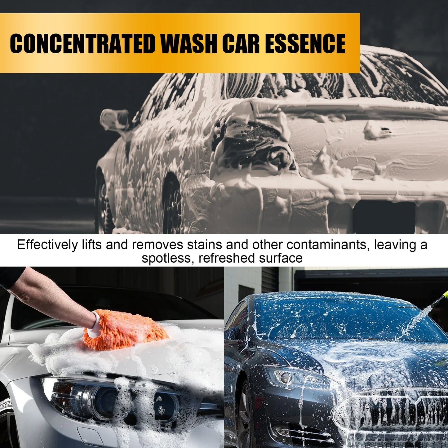Carnauba Wax Car Wash 100ml Concentrated Car Detailing Wash Liquid