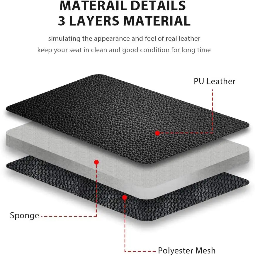 Universal Car Seat Covers Black Fashions Sports Seat Covers PVC