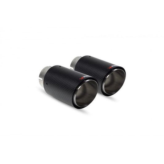 SCORPION EXHAUSTS - REPLACEMENT ASCARI CARBON TIPS FOR SCORPION EXHAUST SYSTEM - TWIN (X2) 100MM