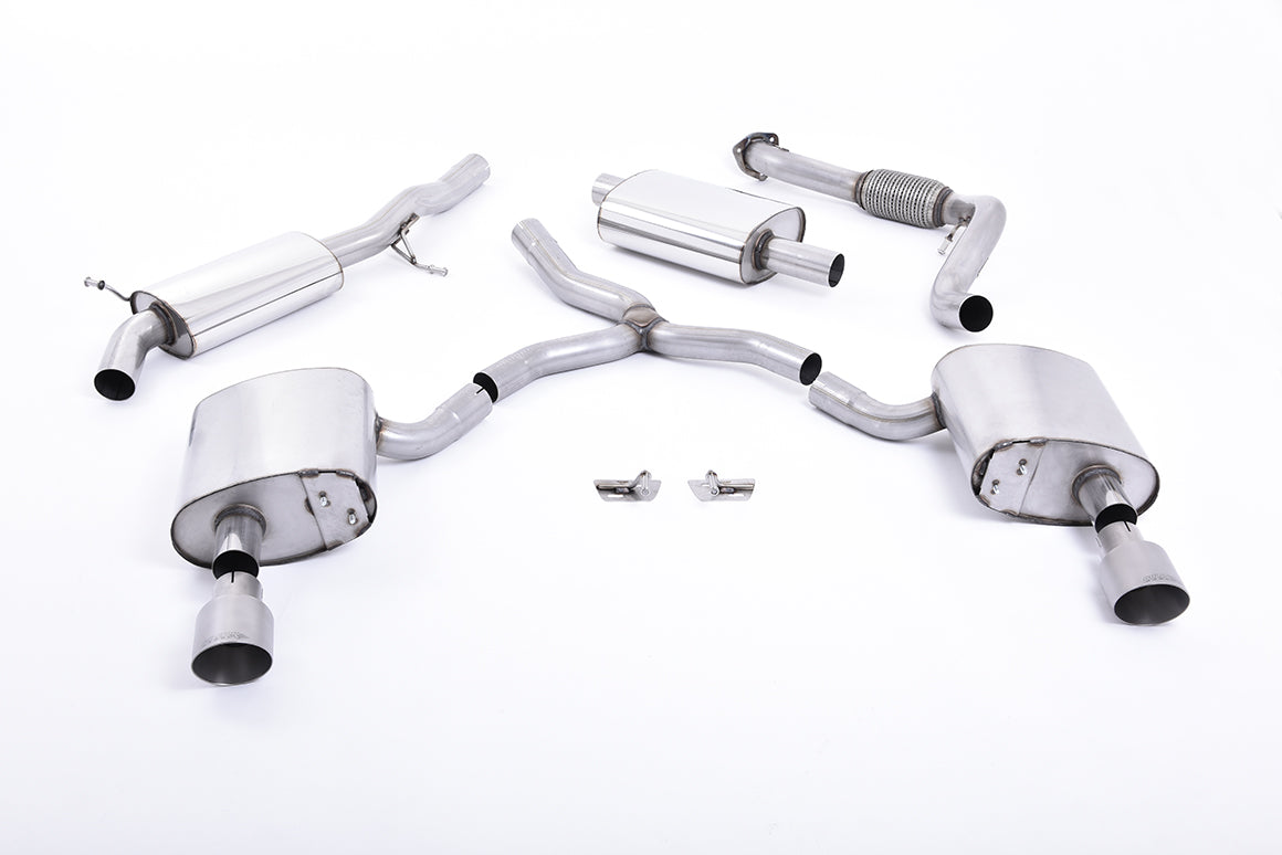 Milltek Sport - Cat Back Exhaust (Multiple Options) Audi A4 B9 2.0TFSI