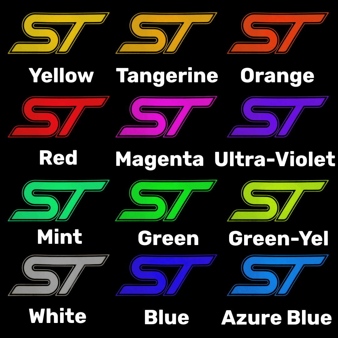 LED ST Logo Puddle Light for MK2 / MK3 Focus ST – Coloured Projection | Plug & Play Replacement