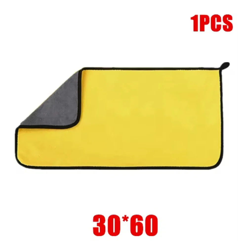 1/2/5 pcs ultra-fine fiber cleaning towels car cleaning cloth professional details car drying and washing towel accessories