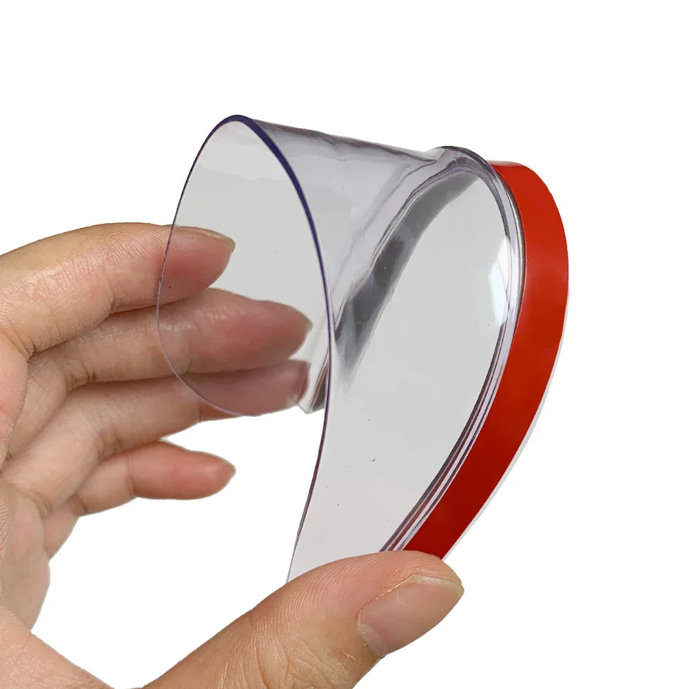 2 Pcs Car Carbon Fiber Rain Brow Rear View Mirror Rain Cover Self-Adhesive Sun Visor Clear Vision Tools Auto Mirror Accessories