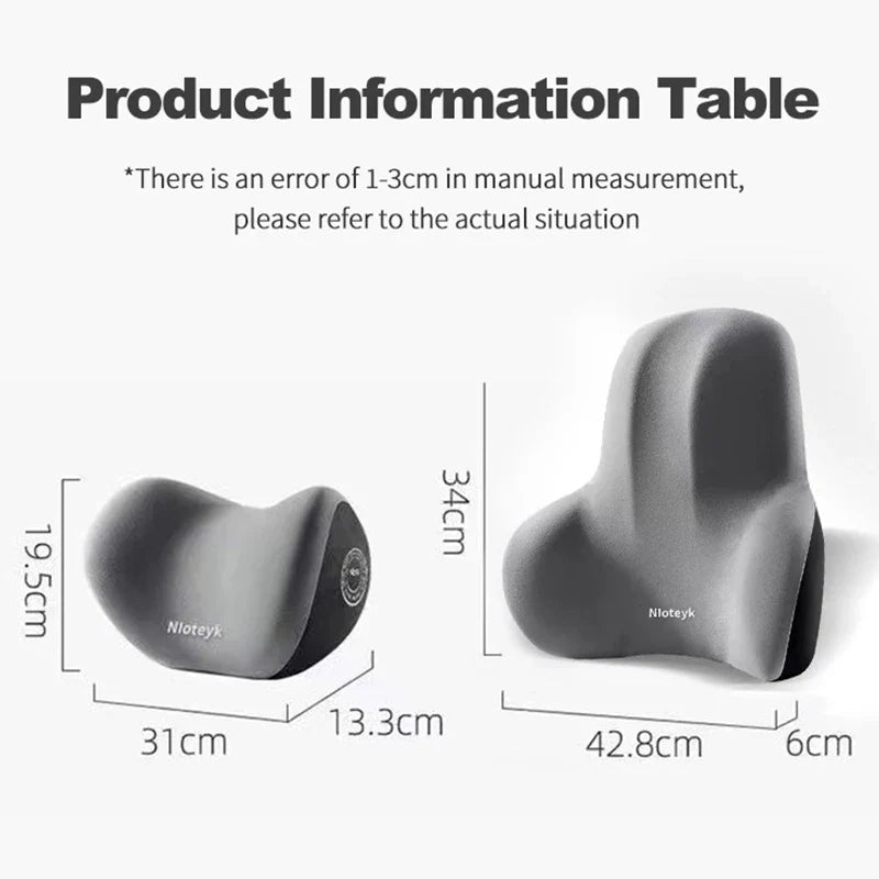 Car Neck Pillow Memory Foam Protection Lumbar Backrest Cushion Lumbar Cushion Car Headrest Seat Travel Interior Accessorie