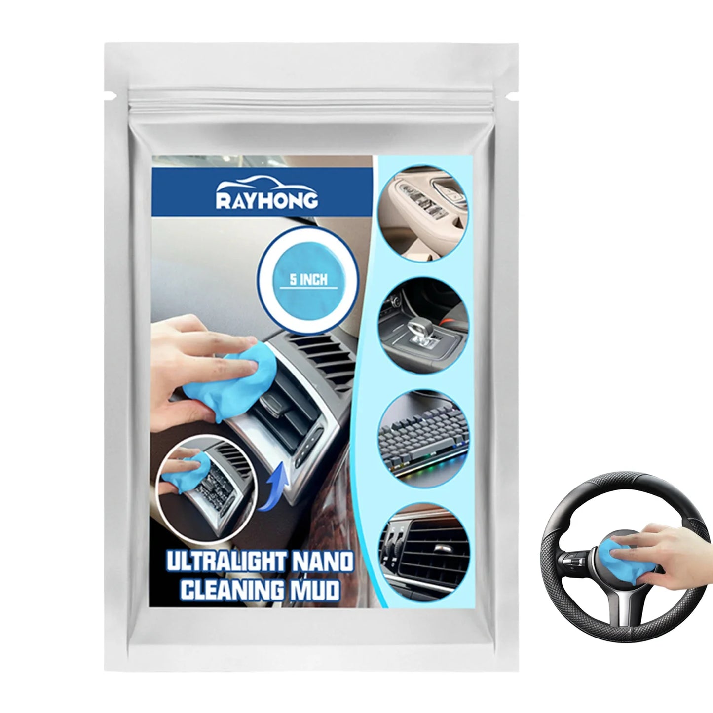 Car Dust Cleaning Mud Glue Car Interior Air Vent Dashboard Cleaning