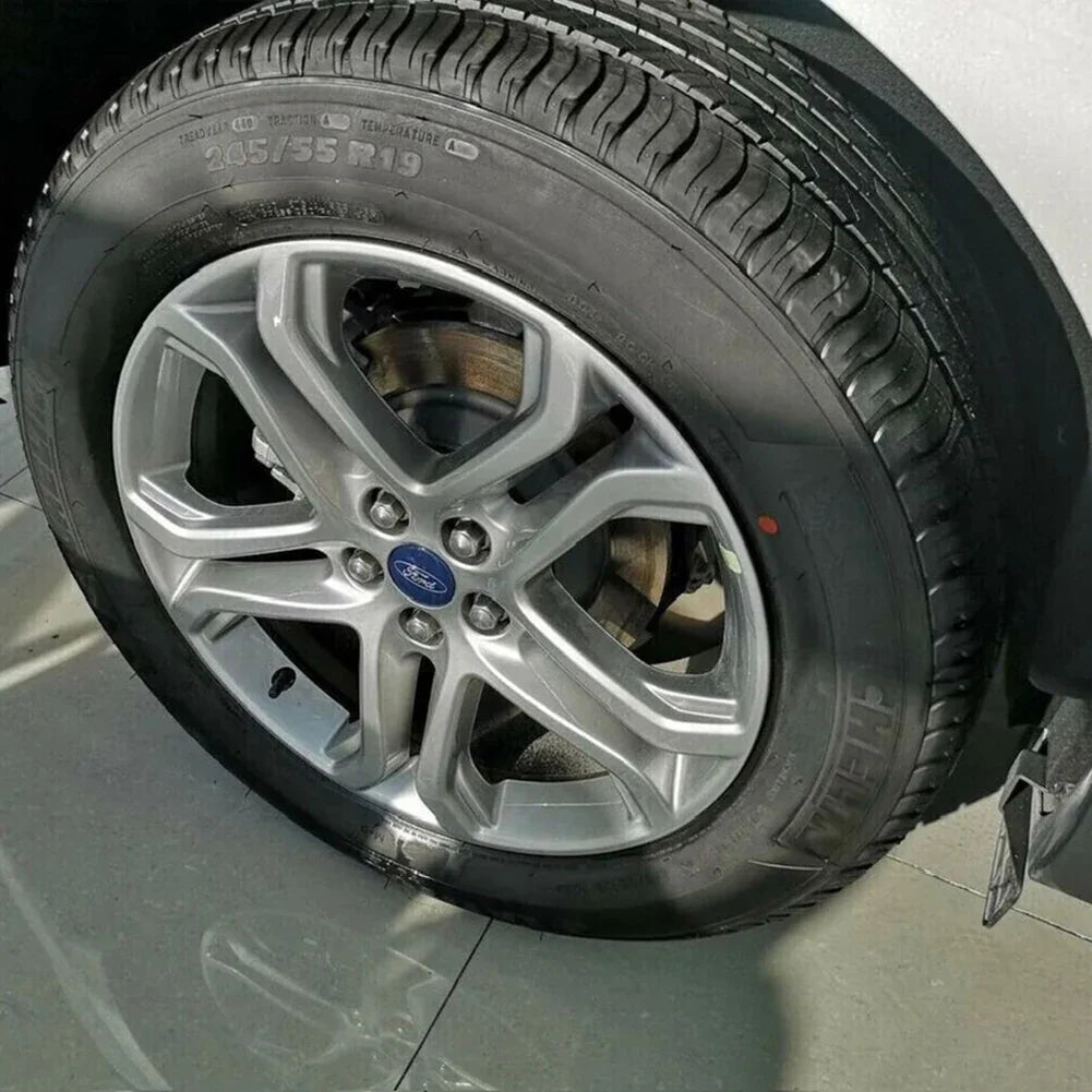 4 X 54MM Wheel Centre Caps Set Hub Centre Rim Cover Badge Blue Center Wheel Cap Kit Fit For Ford Most Models