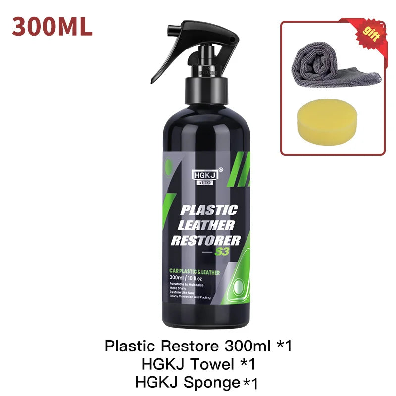 300ML Car Plastic Leather Restorer Liquid HGKJ S3