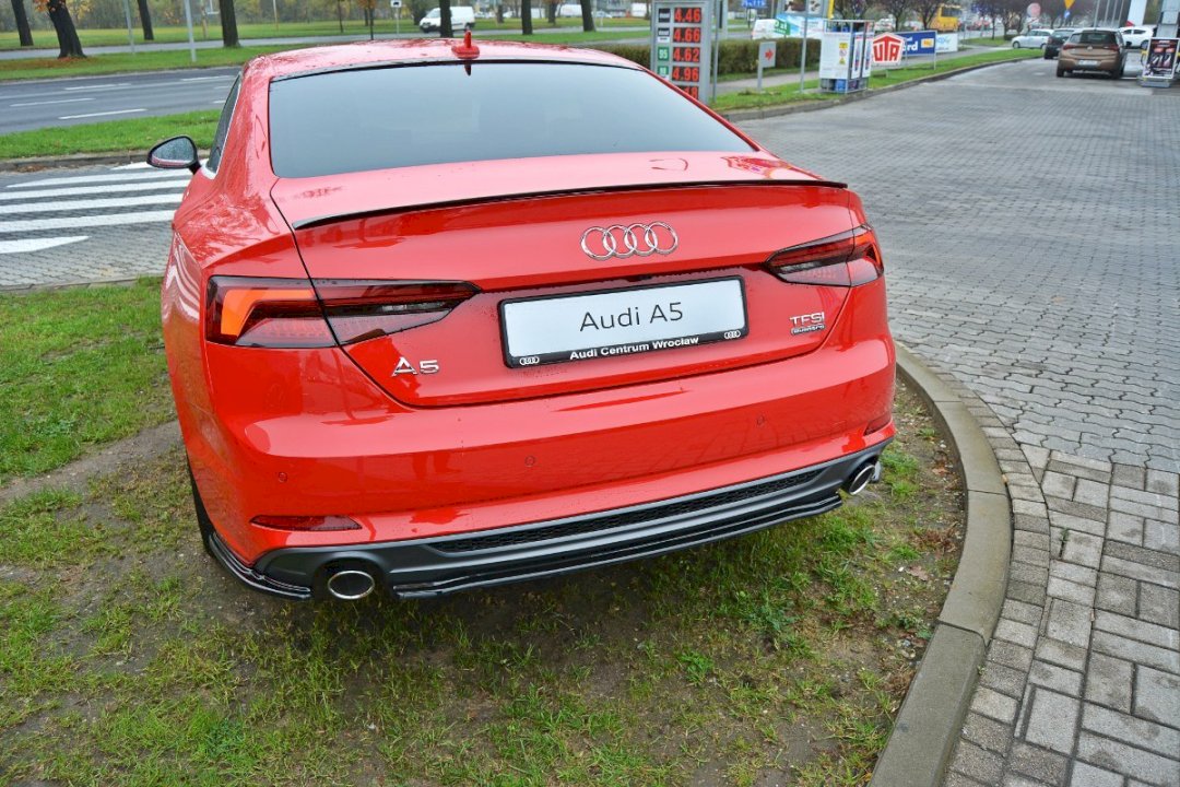 Maxton Design - CENTRAL REAR SPLITTER AUDI A5 F5 S-LINE COUPE (WITHOUT A VERTICAL BAR) (2016 - UP)