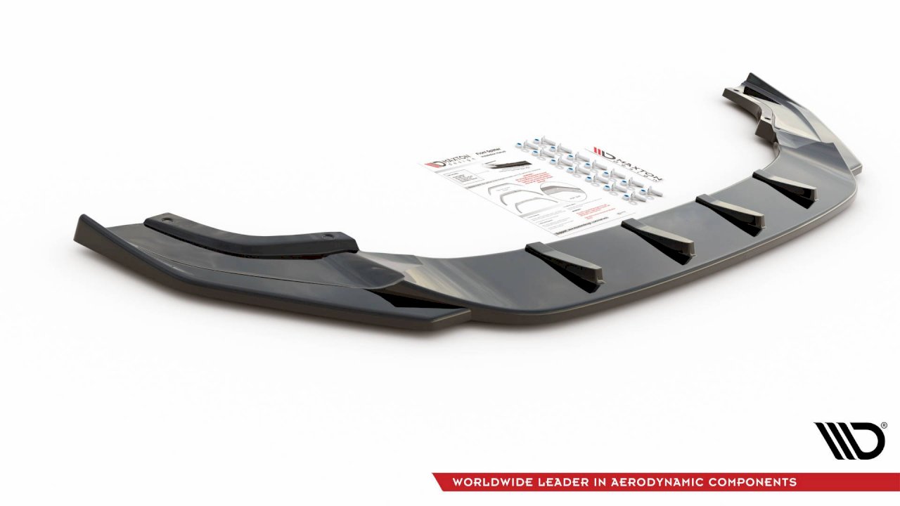 Maxton Design - FRONT SPLITTER V.9 VW GOLF 7 R / R-LINE FACELIFT