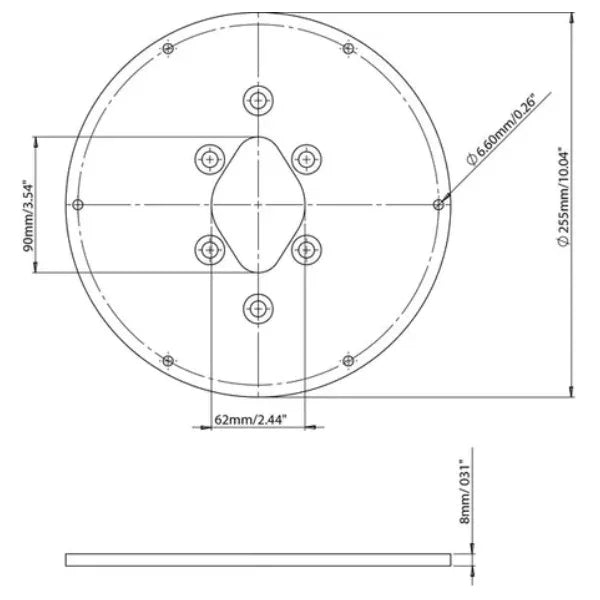 Camera plate 3 for modular Dual PowerTower