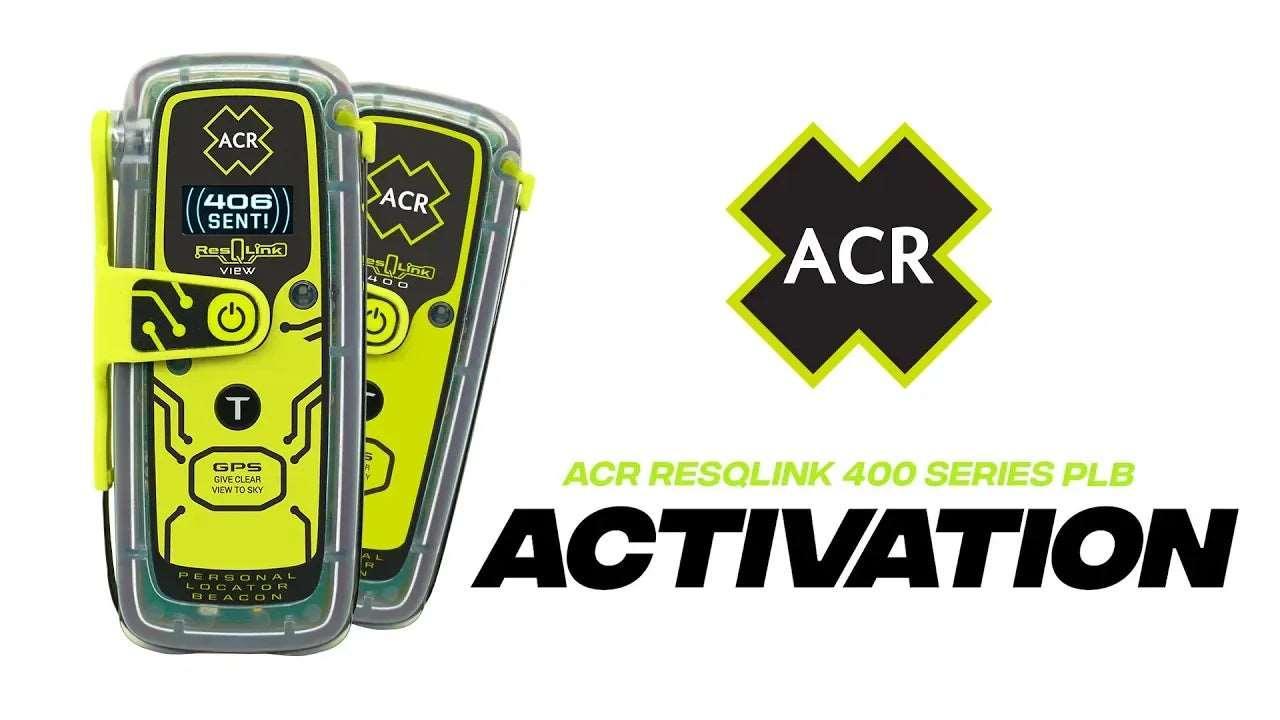 ACR ResQLink View PLB-425 Personal Locator Beacon 2922 GPS OLED Display Floating