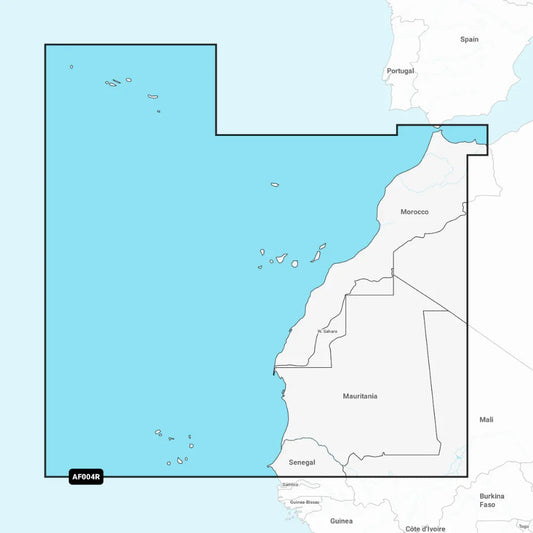Garmin Navionics + Chart: AF004R - Africa, Northwest
