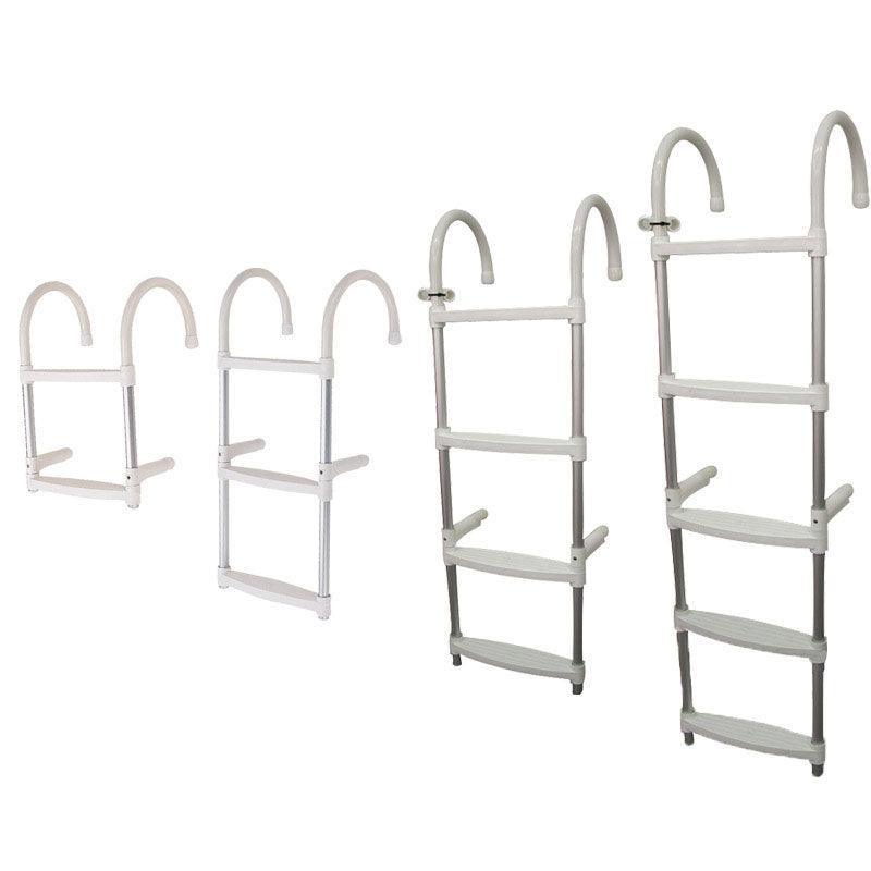 Aluminium 4-Step Folding Boat Ladder | 4Boats