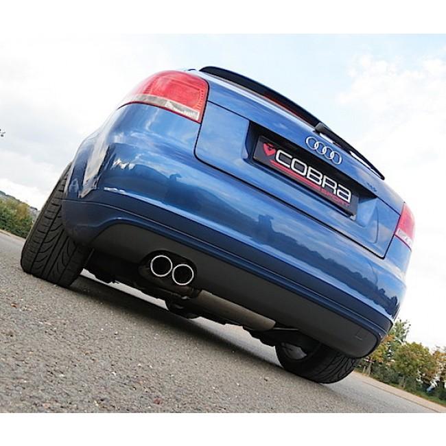 Cobra Exhausts - Audi A3 (8P) 2.0 TFSI 2WD (5 Door Sportback) Cat Back Performance Exhaust