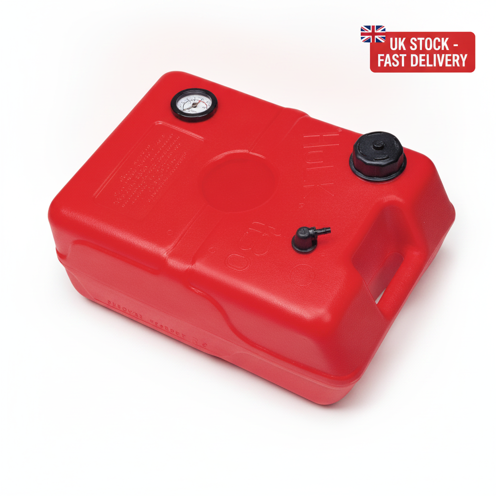 HULK 30L Portable Outboard Fuel Tank Marine Petrol Gas Can Nuova Rade with Gauge