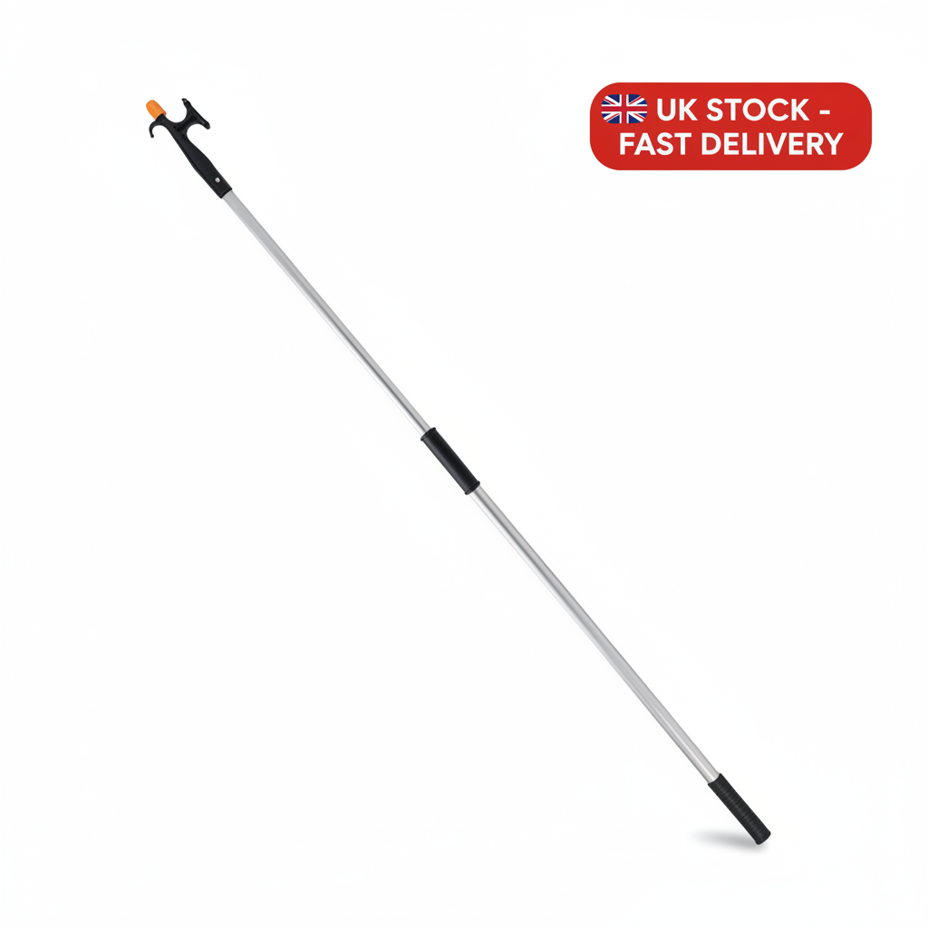 Nuova Rade Telescopic Boat Hook 2-Ends Aluminum 118-196cm Marine Docking 50050