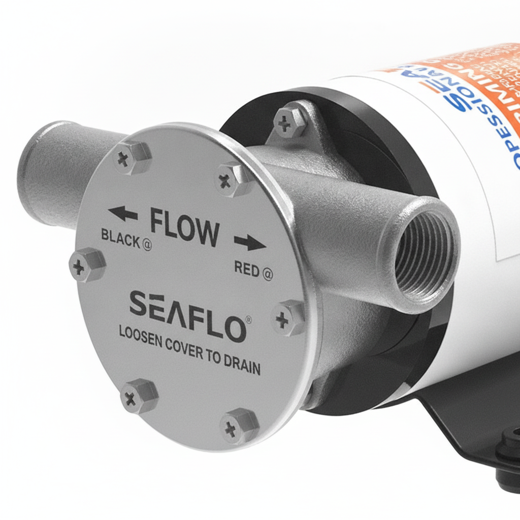 12V 30GPM Ballast Pump SP111300902 Reversible High Flow Boat Water System