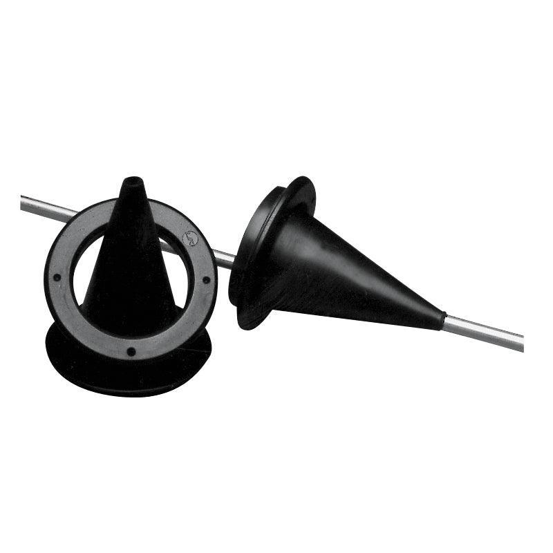 Cable Boot Ø 89mm with Plastic Ring, Black | 4Boats