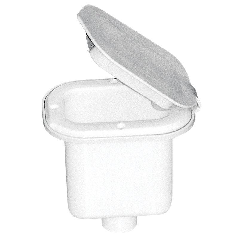 Case Shower Square Shower Head Case 125×97 mm White | 4Boats