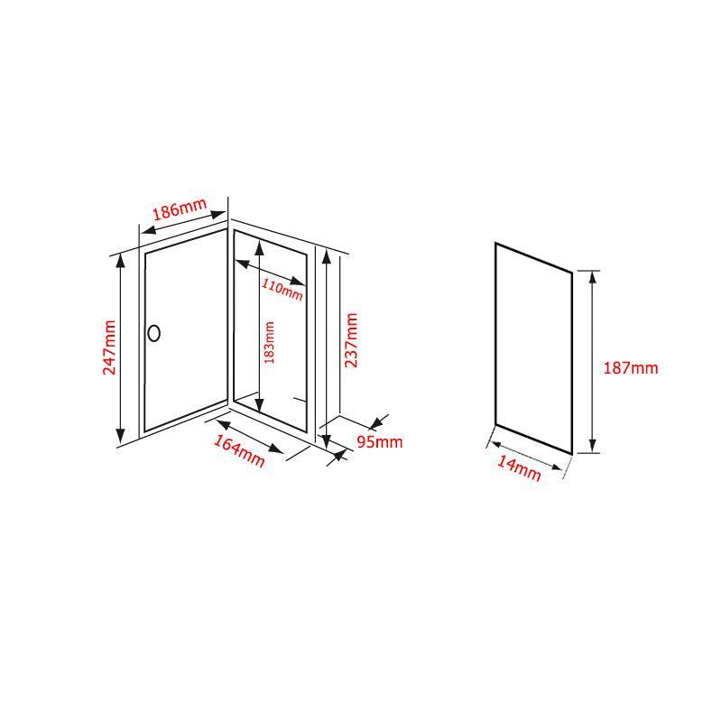 Case Side-mount Shower Case, 5 m Hose, White | 4Boats