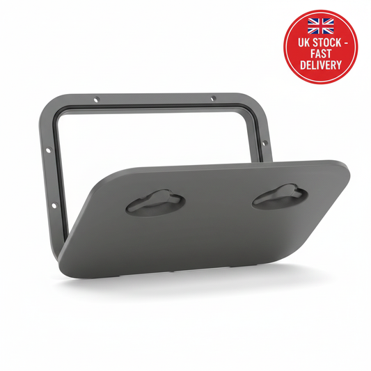 Nuova Rade Top Line Boat Access Hatch Grey 315x440mm Deck Inspection Port 196306