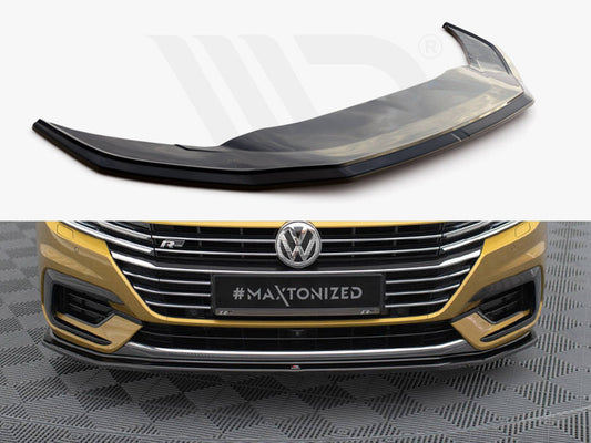 Maxton Design - Front Splitter V.1 Volkswagen Arteon R-Line Sedan / Shooting Brake Mk1