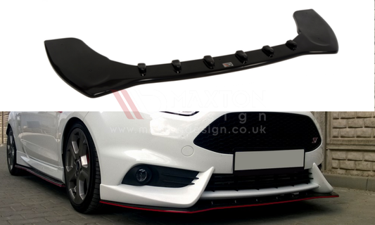Maxton Design - FRONT SPLITTER FIESTA MK7 ST FACELIFT 2013-UP (FIT MAXTON FRONT BUMPER)
