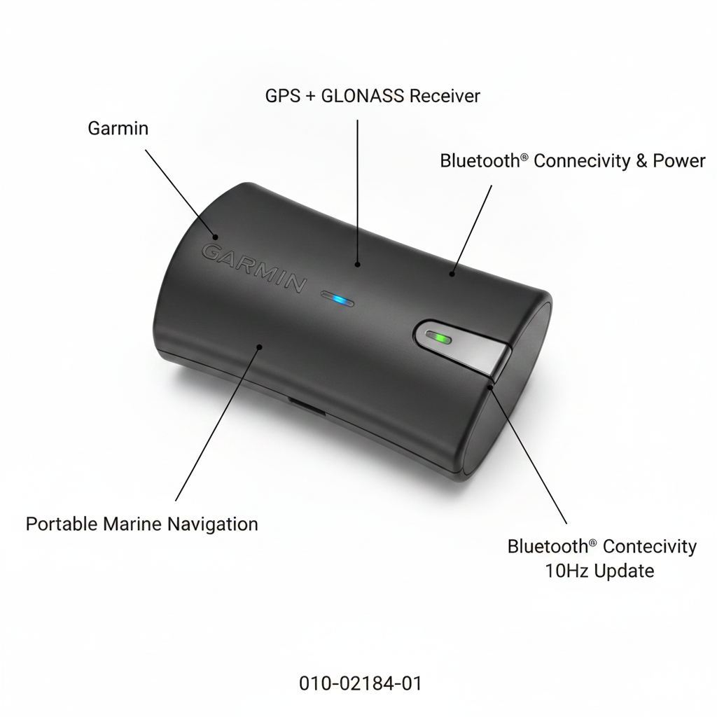 Garmin GLO 2 Bluetooth GPS GLONASS Receiver Portable 10Hz Marine 010-02184-01