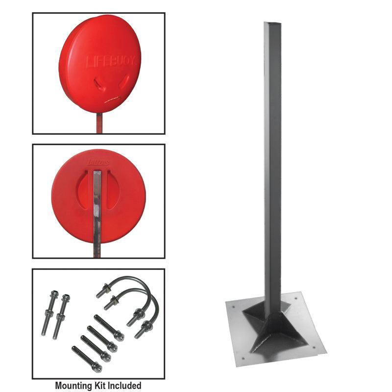 Deck Pole Lifebuoy Pole Base for Deck | 4Boats