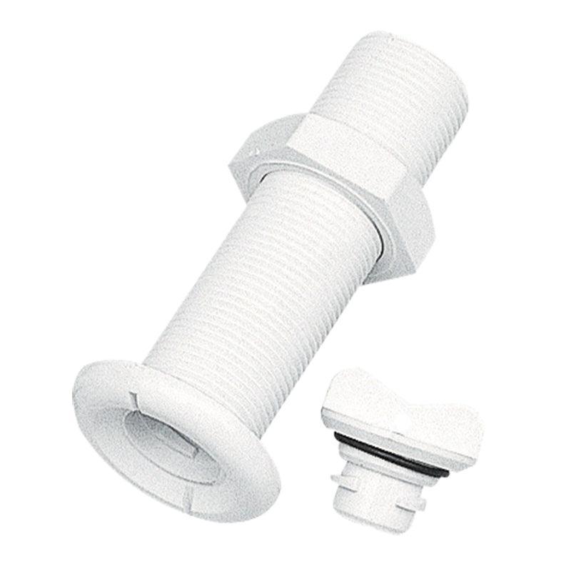 Round Fast Lock Boat Drain Socket & Plug 43mm White Nuova Rade Marine x 10pcs