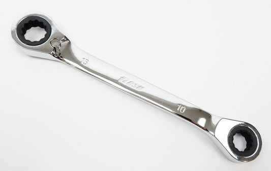 FLASH 10mm & 13mm Reversible Racing Ratchet Spanner