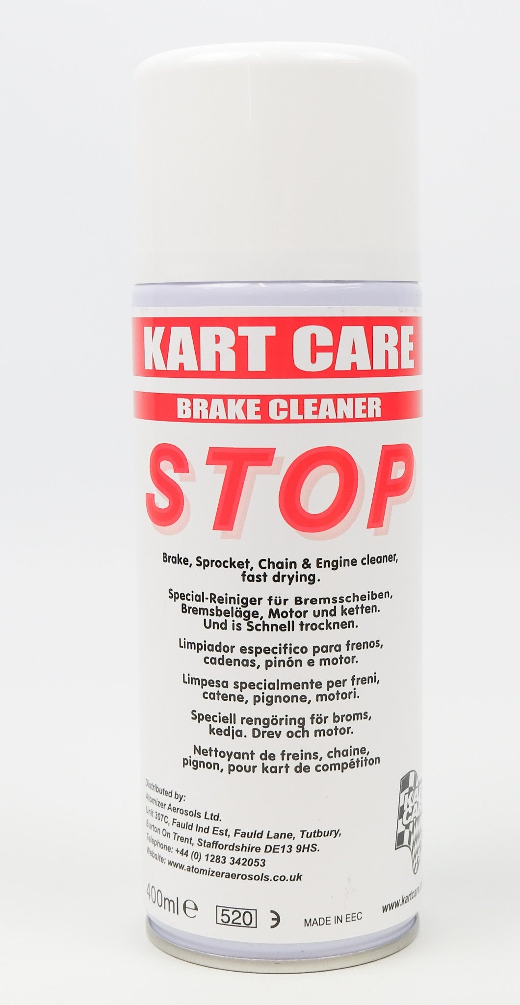 Kart Care STOP Brake Cleaner Spray 400ml