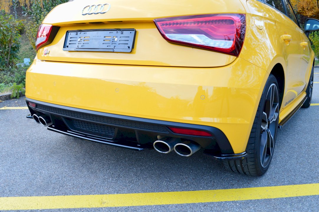 Maxton Design - REAR CENTRAL SPLITTER AUDI S1 MK1 (2014-2018)