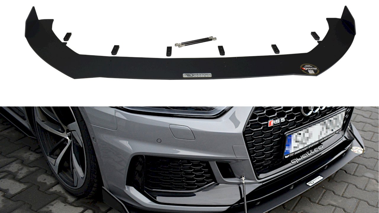 Maxton Design - RACING FRONT SPLITTER V.2 AUDI RS5 F5 COUPE / SPORTBACK