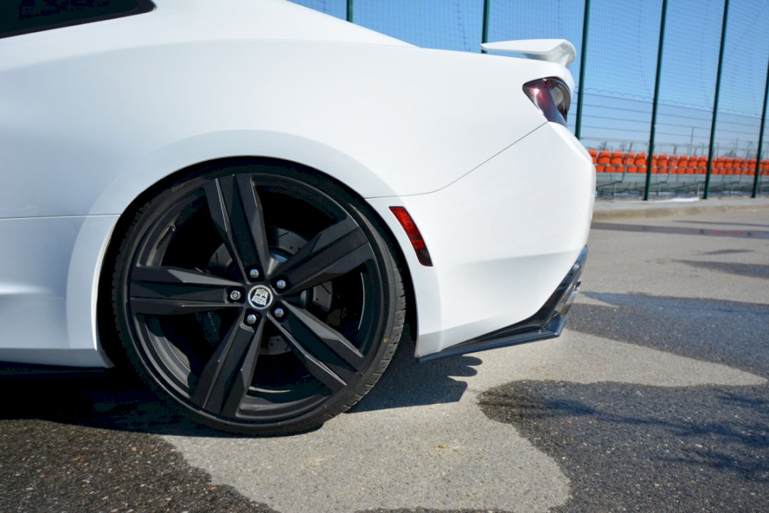 Maxton Design - REAR SIDE SPLITTERS CHEVROLET CAMARO 6TH-GEN. PHASE-I 2SS COUPE (2016-18)