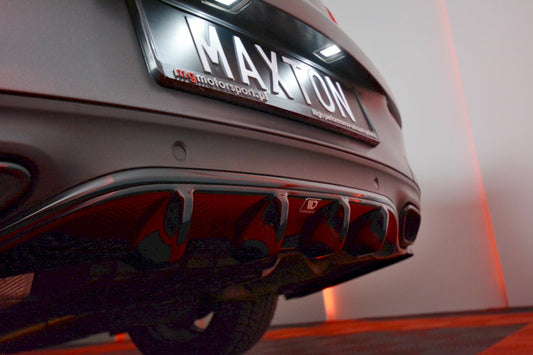 Maxton Design - REAR DIFFUSER MERCEDES C-CLASS W205 COUPE AMG-LINE (2015-2018)