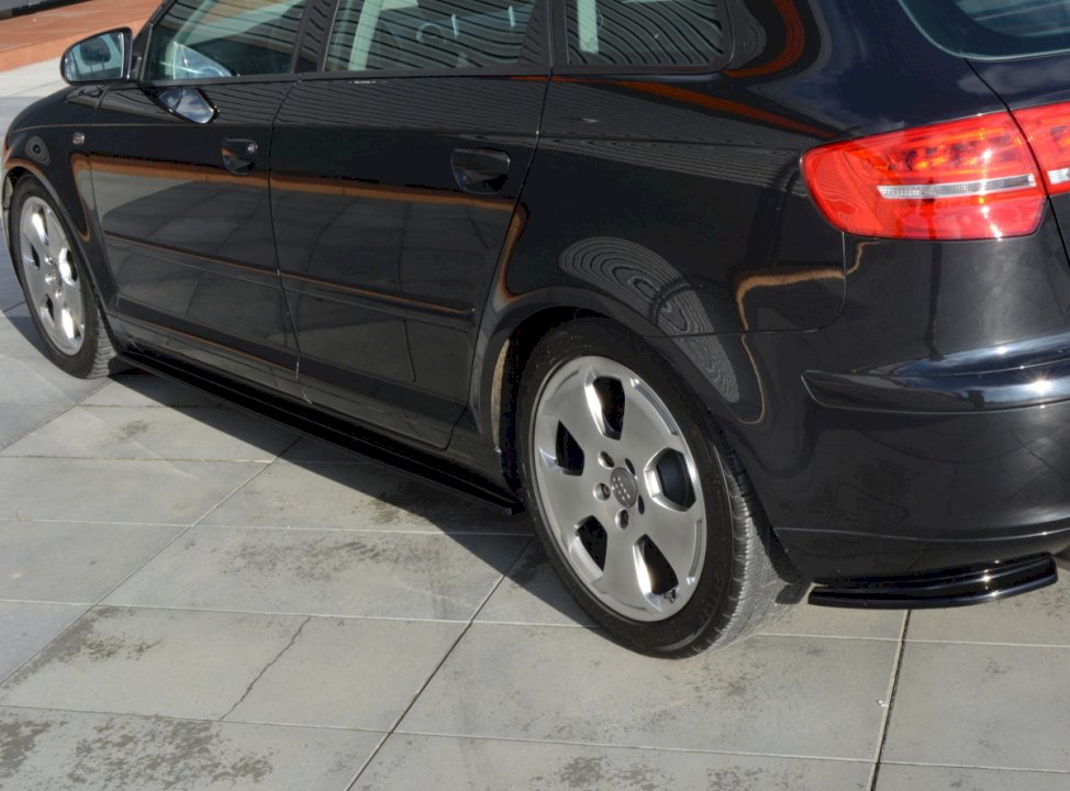 Maxton Design - SIDE SKIRTS SPLITTERS AUDI A3 SPORTBACK 8P/ 8P FACELIFT (2004-2013)