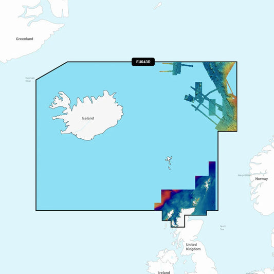 Garmin Navionics Vision+ Chart: EU043R - Iceland to Orkney
