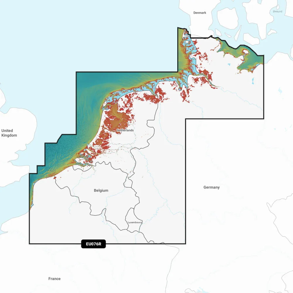 Garmin Navionics Vision+ Chart: EU076R - Benelux & Germany, West
