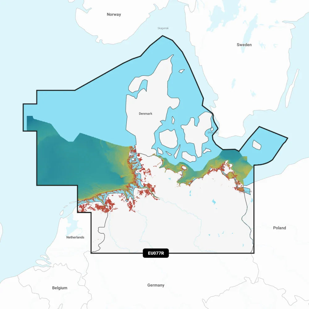 Garmin Navionics Vision+ Chart: EU077R - Denmark & Germany, North