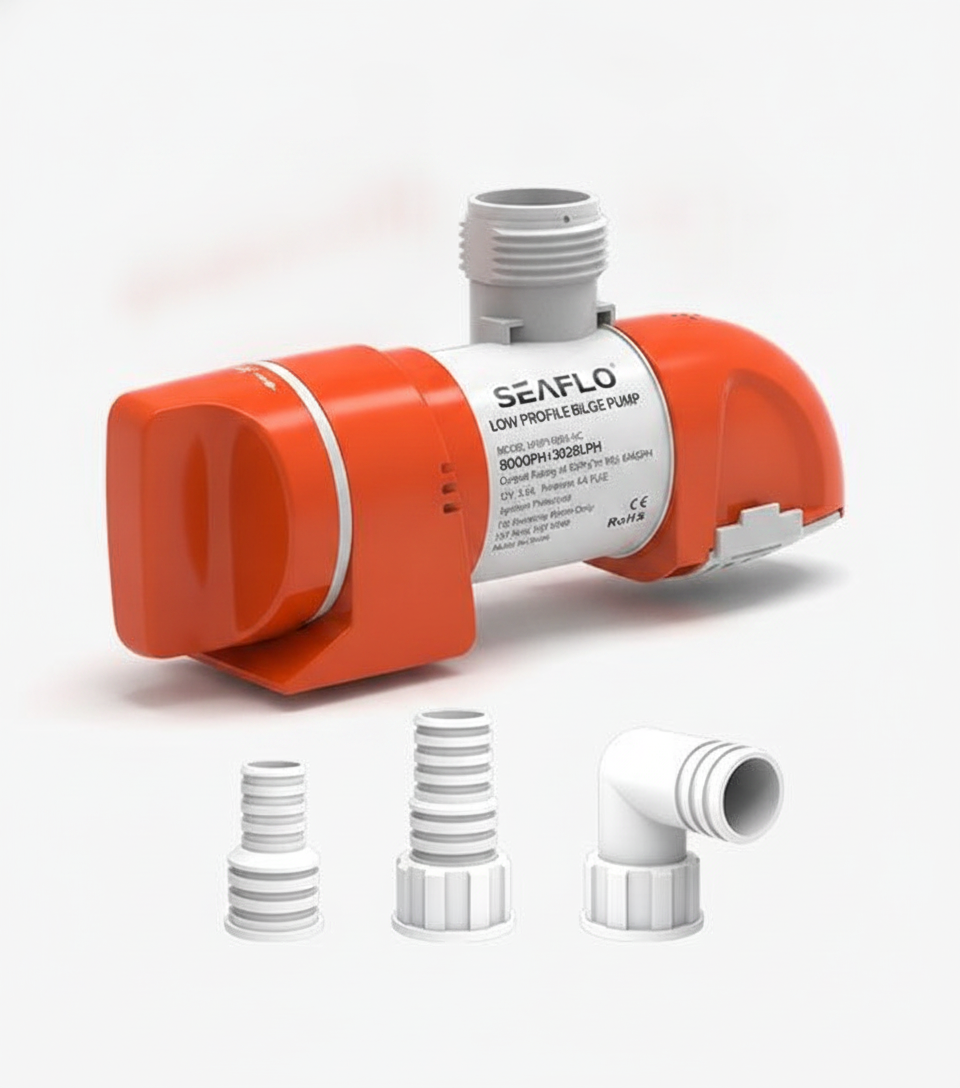 Seaflo 24V 1100GPH Low Profile Bilge Pump BP2G110014C Non-Auto Marine Boat