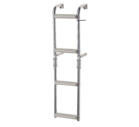 Foldable Ladder AISI 316 Narrow Transom 2+2 Steps | 4Boats