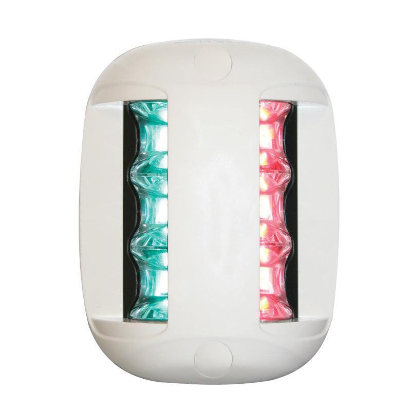 FOS LED 20 Bi-colour Side Mount Light, White Housing | 4Boats